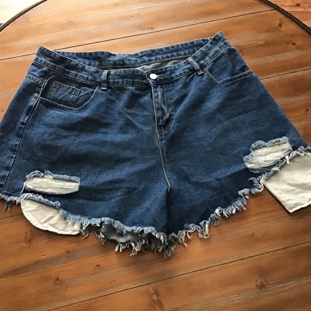 SHEIN Distressed Shorts